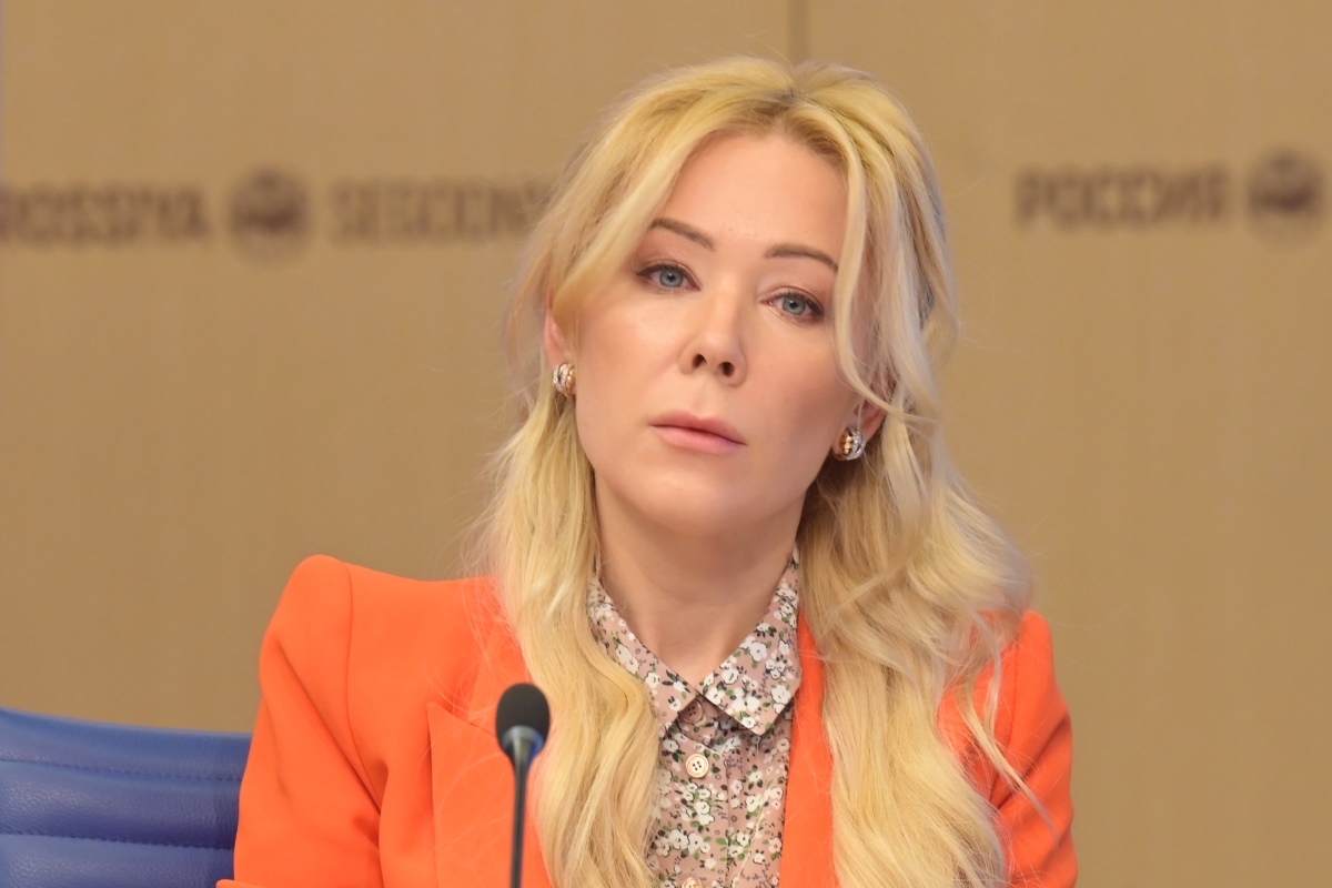 6515767 12.04.2021 Директор Лиги безопасного Интернета Екатерина Мизулина во время онлайн пресс-конференции на тему: "Информационная безопасность детей в эпоху цифровизации" в Международном мультимедийном пресс-центре МИА "Россия сегодня" в Москве. Владимир Трефилов / РИА Новости