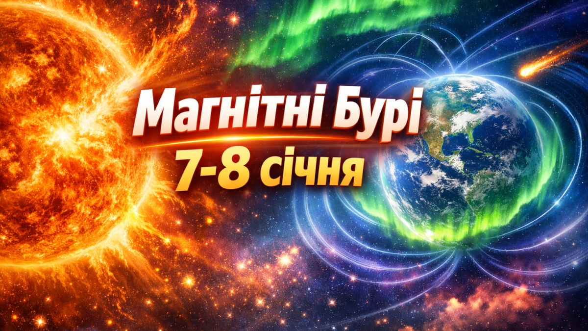 Магнітні бурі 7-8 січня: можливі наслідки для здоров’я