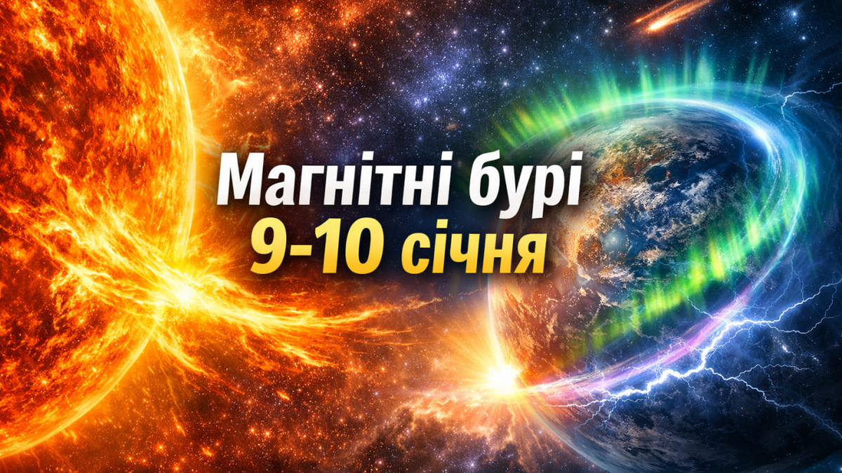 Магнітні бурі 9-10 січня 2026: що варто знати про нову хвилю геомагнітної активності