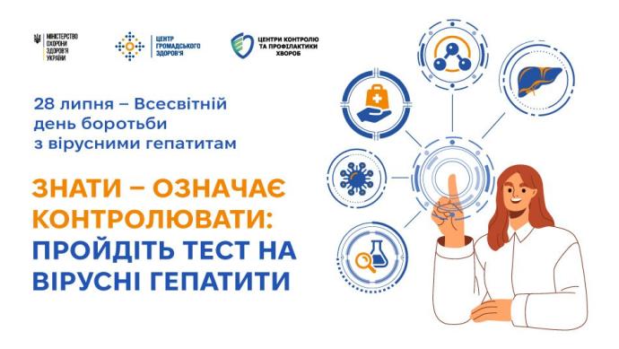 Знати — означає контролювати: пройдіть тест на вірусні гепатити